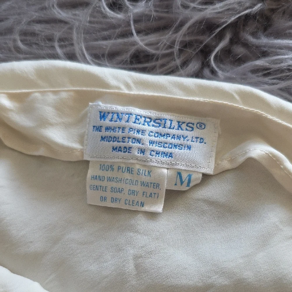 WinterSilks White Chemise Slip Intimates Sleepwear